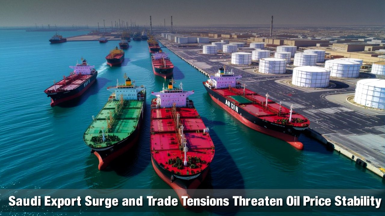 Saudi Export Surge and Trade Tensions Threaten Oil Price Stability
