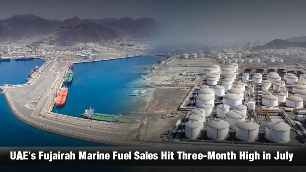 UAE`s Fujairah Marine Fuel Sales